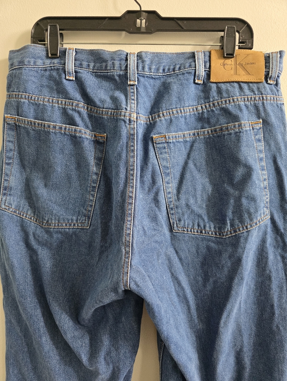 Calvin Klein Jeans Easy Fit Dark Wash Denim 36x30 Mens - Picture 5 of 6